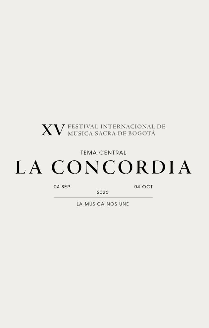 XV Festival Internacional de Música Sacra de Bogotá 2026